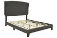 Vintasso Charcoal Queen Upholstered Bed - B089-881 - Gate Furniture