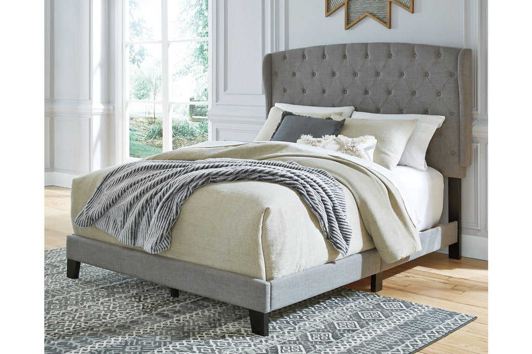 Vintasso Gray Queen Upholstered Bed - B089-781 - Gate Furniture
