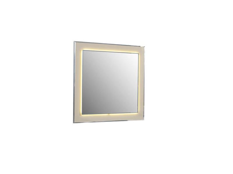 Viola Cream High Gloss Lacquer 4 pc Queen Bedroom Set - VIOLABEDROOM-4PCQ