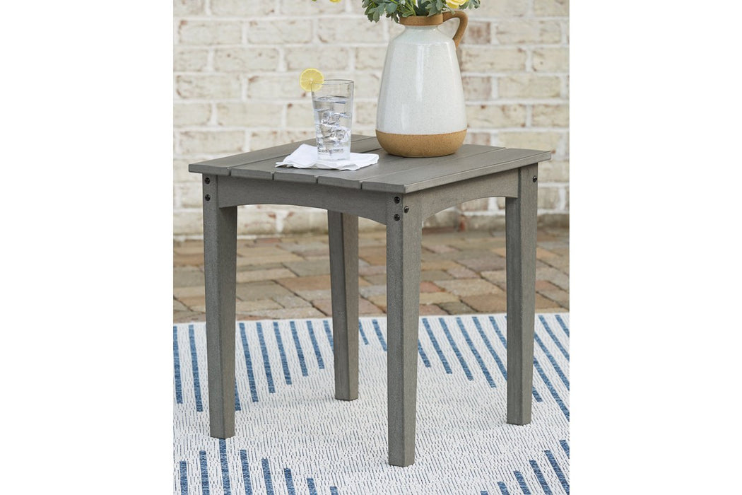Visola Gray Outdoor End Table - P802-702 - Gate Furniture