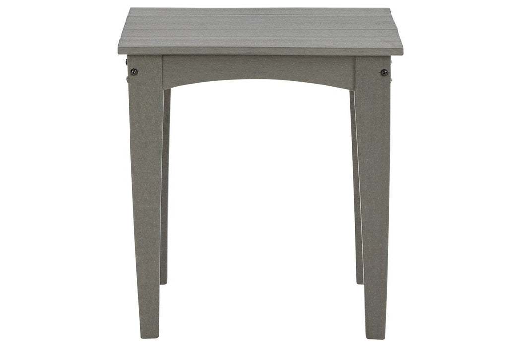 Visola Gray Outdoor End Table - P802-702 - Gate Furniture