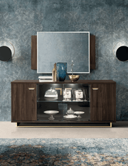 Volare 4 Door Buffet W/Mirror Set - Gate Furniture