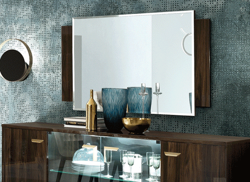 Volare Walnut Mirror For Buffet - i37975 - Gate Furniture