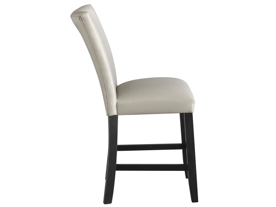 Vollardi Counter Height Silver Dining Room Set (Table & 8pc Bar Stool