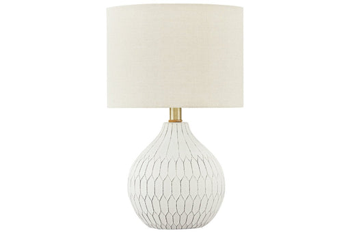 Wardmont White Table Lamp - Gate FurnitureTable Lamp