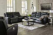 Warlin Black Power Reclining Living Room Set - Gate FurniturePower Reclining Living Room Set