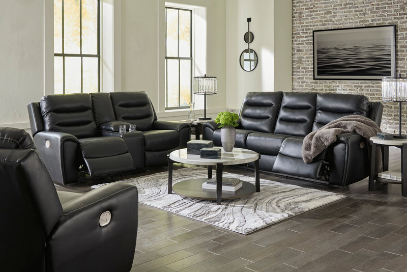 Warlin Black Power Reclining Living Room Set - Gate FurniturePower Reclining Living Room Set