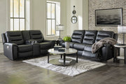 Warlin Black Power Reclining Living Room Set - Gate FurniturePower Reclining Living Room Set