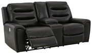 Warlin Power Reclining Loveseat with Console - Gate FurniturePower Reclining Loveseat