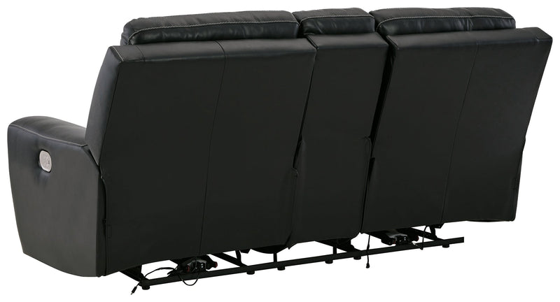 Warlin Power Reclining Loveseat with Console - Gate FurniturePower Reclining Loveseat