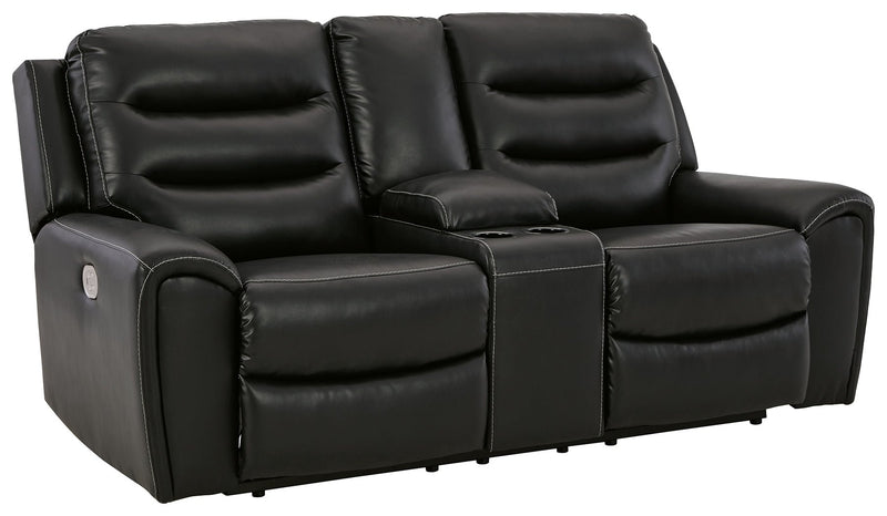 Warlin Power Reclining Loveseat with Console - Gate FurniturePower Reclining Loveseat