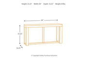 Watson Dark Brown Sofa/Console Table - Gate FurnitureSofa Table