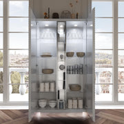 Wave 2 Door China W/ Light - Gate FurnitureCabinet