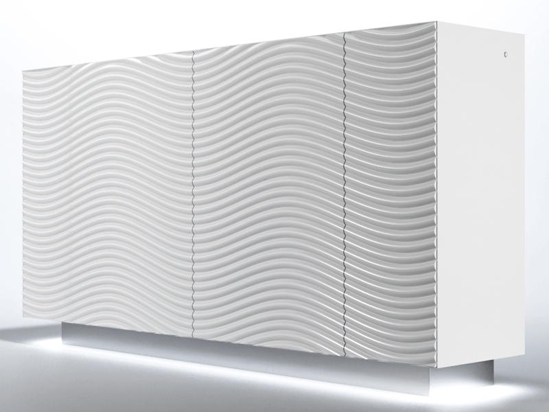 Wave 4 Door Buffet White - i36263 - Gate Furniture