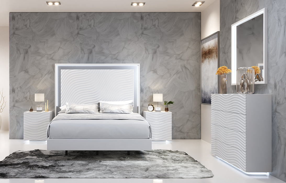Wave Bedroom White Set - Gate Furniture