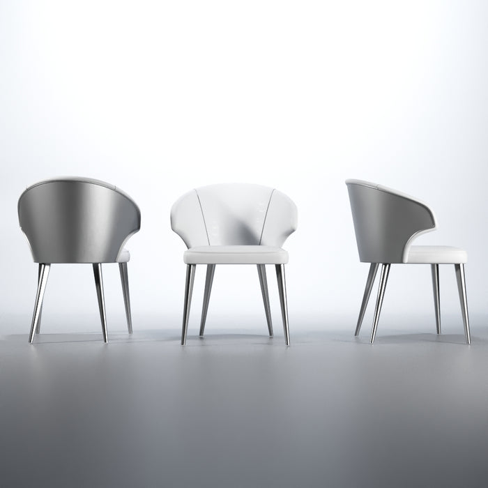 Wave Chair White - i36261 - Gate Furniture