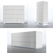 Wave Dressers/Chest White Set - Gate Furniture