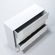 Wave Dressers/Chest White Set - Gate Furniture