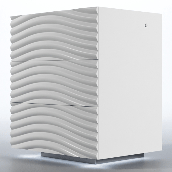 Wave Nightstand White Set - Gate Furniture