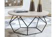 Waylowe Light Brown/Black Coffee Table - T274-8 - Gate Furniture