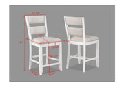 Wendy White Counter Height Dining Set - Gate FurnitureCounter Height Set