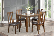 Weston Medium Brown 5 - Piece Dining Set - Gate FurnitureDining Room Set