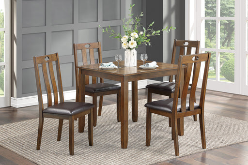 Weston Medium Brown 5 - Piece Dining Set - Gate FurnitureDining Room Set