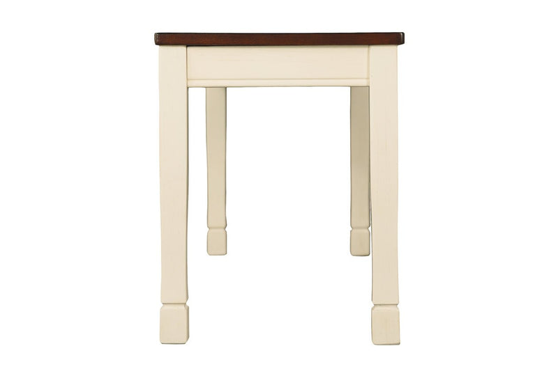 Whitesburg Brown/Cottage White Dining Bench - Gate FurnitureAccent Bench