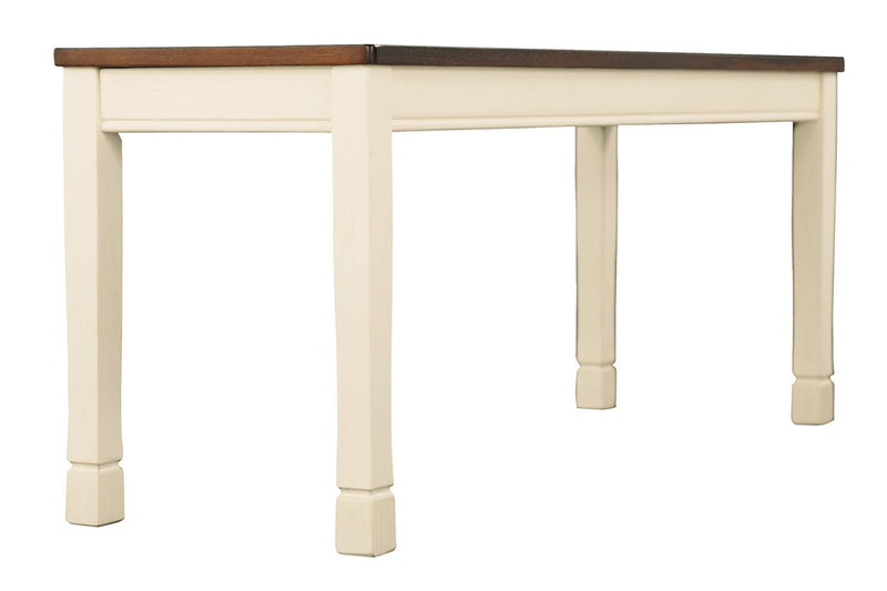 Whitesburg Brown/Cottage White Dining Bench - Gate FurnitureAccent Bench