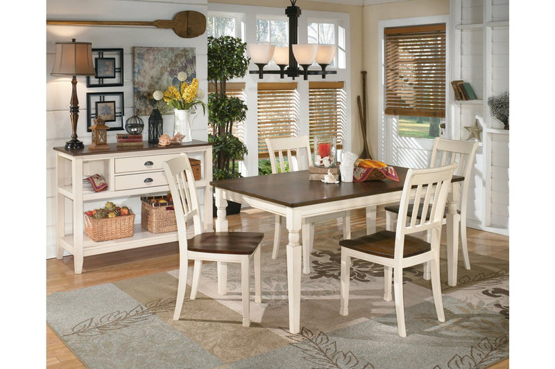 Whitesburg Brown/Cottage White Dining Chair (Set of 2) - Gate FurnitureDining Chair