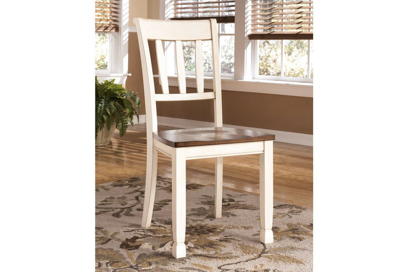 Whitesburg Brown/Cottage White Dining Chair (Set of 2) - Gate FurnitureDining Chair