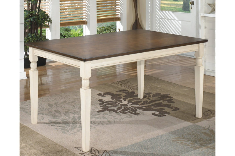 Whitesburg Brown/Cottage White Dining Table - Gate FurnitureDining Table