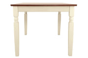 Whitesburg Brown/Cottage White Dining Table - Gate FurnitureDining Table