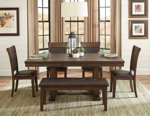 Wieland Rustic Brown Extendable Dining Set - Gate FurnitureDining Room Set