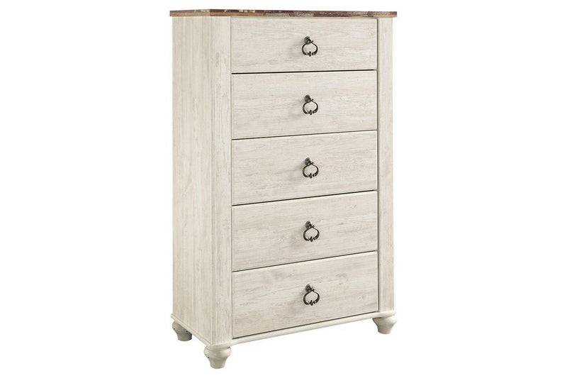 Willowton Two - tone Chest of Drawers - Gate FurnitureChest