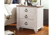 Willowton Two - tone Nightstand - Gate FurnitureNightstand