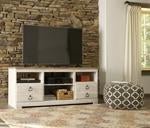 Willowton Whitewash 64" TV Stand - Gate FurnitureEntertainment Center