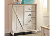 Willowton Whitewash Dressing Chest - Gate FurnitureChest