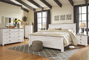 Willowton Whitewash Panel Bedroom Set - Gate FurnitureBedroom Set