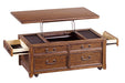 Woodboro Dark Brown Coffee Table with Lift Top - T478-20 - Gate Furniture