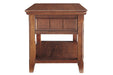 Woodboro Dark Brown End Table - T478-3 - Gate Furniture