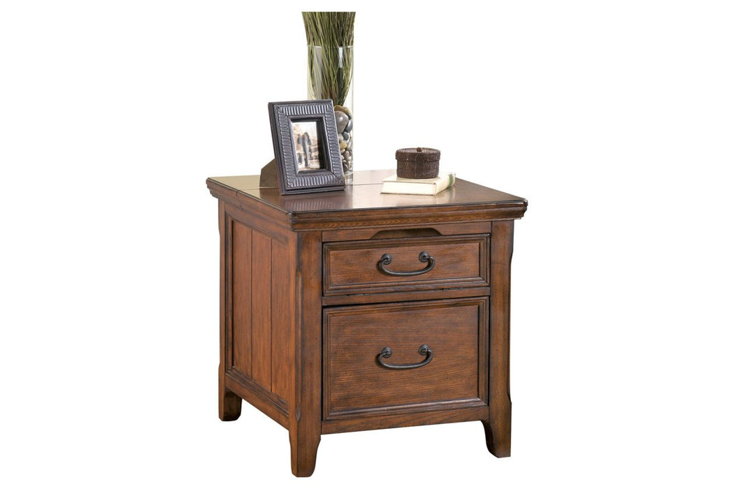 Woodboro Dark Brown Media End Table with Power Outlets - T478-17 - Gate Furniture