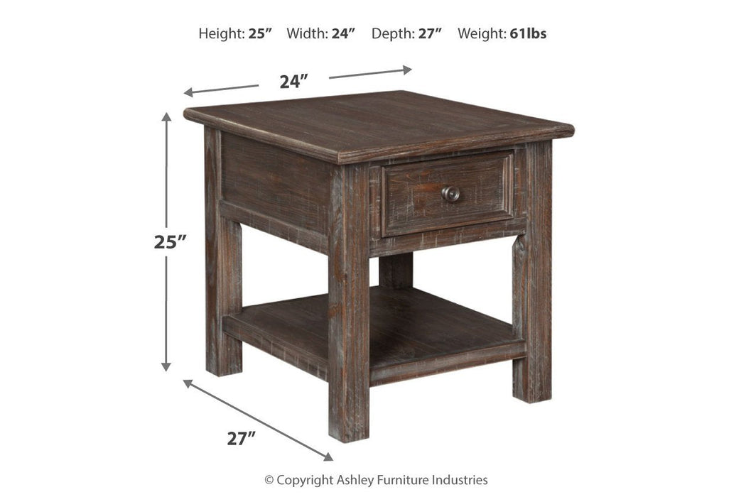 Wyndahl Rustic Brown End Table - T648-3 - Gate Furniture