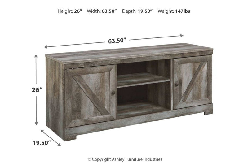 Wynnlow Gray 63" TV Stand - Gate FurnitureEntertainment Center