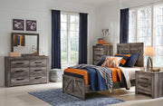 Wynnlow Gray Crossbuck Panel Youth Bedroom Set - Gate FurnitureYouth Bedroom Set