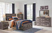Wynnlow Gray Crossbuck Panel Youth Bedroom Set - Gate FurnitureYouth Bedroom Set