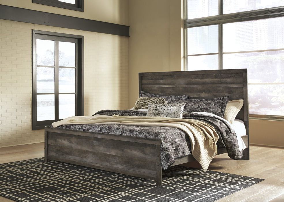 Wynnlow Gray King Panel Bed - Gate Furniture