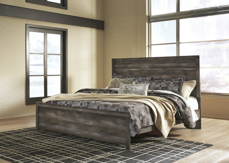 Wynnlow Gray King Panel Bed - Gate FurnitureKing Bed