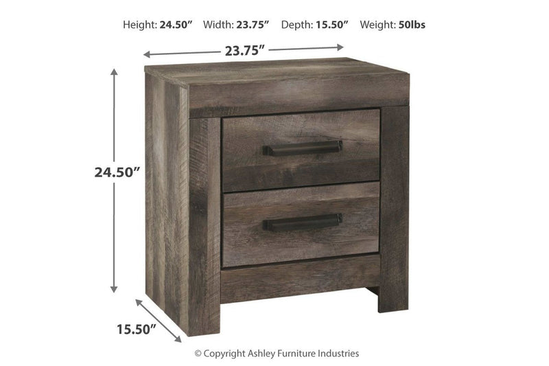 Wynnlow Gray Nightstand - Gate FurnitureNightstand