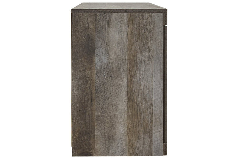 Wynnlow Gray TV Stand with Electric Fireplace - Gate FurnitureTV Stand